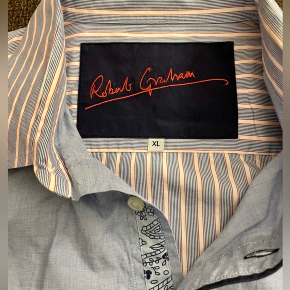Robert Graham “Flip Cuff” Shirt XL EUC - Picture 4 of 4